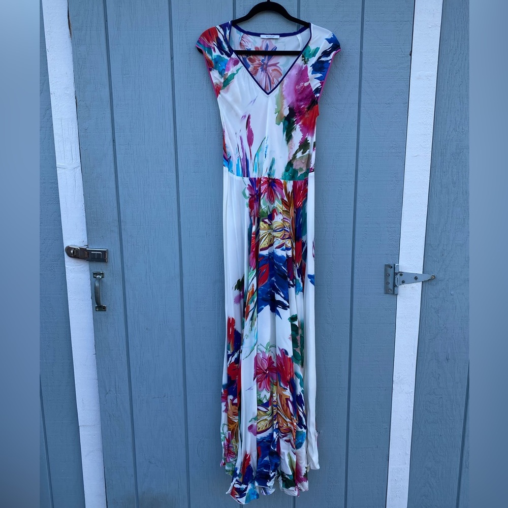 SFIZIO Italian floral maxi; gorgeous dress worn once in exquisite condition